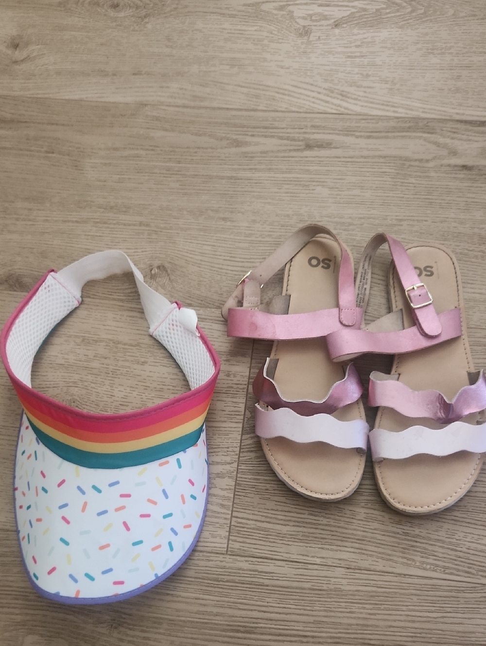 Bundle Of Girls Sandals And Visor